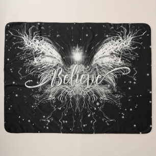 Glaube Fairy Starlight Fantasy Black Sherpadecke