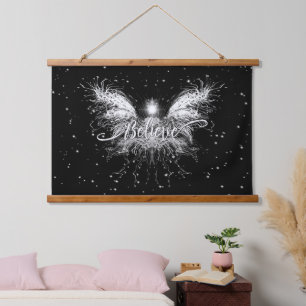 Glaube Fairy Starlight Fantasy Wandteppich Mit Holzrahmen