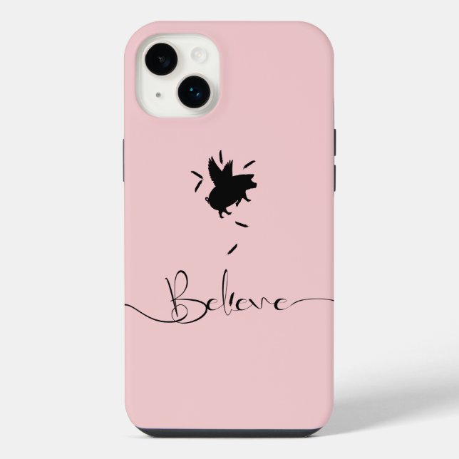 Glaube - Fallende Schweinefedern iPhone 14 Plus Hülle (Rückseite)