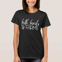 Glaube, Familie, Bauernhof-T-Shirt
