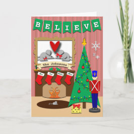 Glaube Familie Foto Custom Weihnachten 4 Strumpf