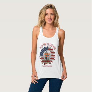GLAUBE FAMILIE FREIHEIT 4. JULI USA INDIVIDUELL TANK TOP