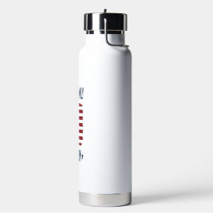 Glaube Familie Freiheit Patriotisches Kreuz USA-Fl Trinkflasche