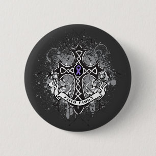 Glaube Familie Gebet Kreuz - Hodgkin-Lymphom Button