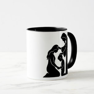Glaube & Familie Mutter & Kind gesegnet von Gott  Tasse