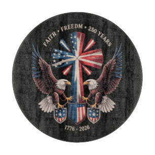 Glaube Freiheit 250 Jahre 250. Jubiläum USA Schneidebrett