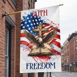 Glaube & Freiheit Adler-Tribut Banner