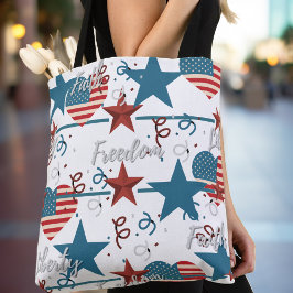 Glaube, Freiheit und Freiheit Retro Patriotic Tasche