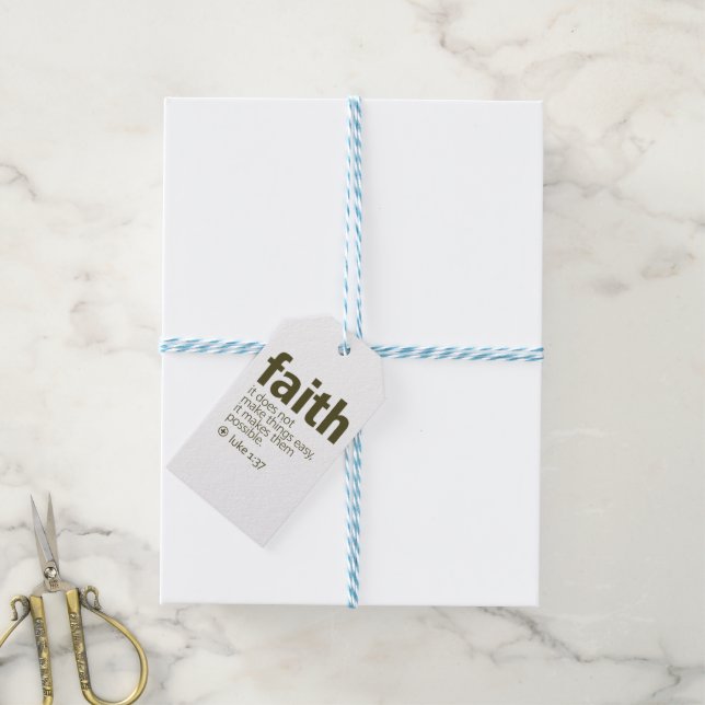 Glaube Geschenkanhänger (Mit Garn)