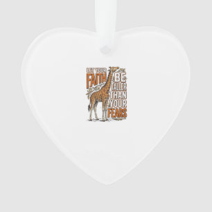 Glaube Giraffe Vintage Inspirierendes Shirt-Design Ornament