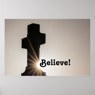 Glaube! Heiliges spirituelles motivierend Zitat Poster