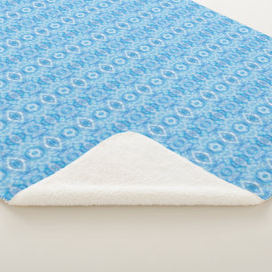 Glaube Hellblau Abstrakte Aquarellkunst Sherpadecke