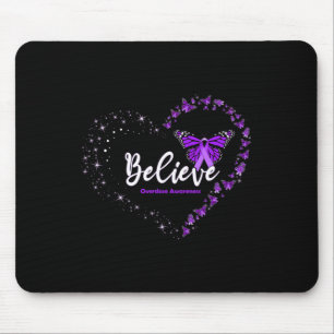 Glaube Herz Lila Band Überdosis-Bewusstsein Mousepad