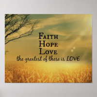 Glaube, Hoffnung, Bibel-Verse-Schrift der Liebe