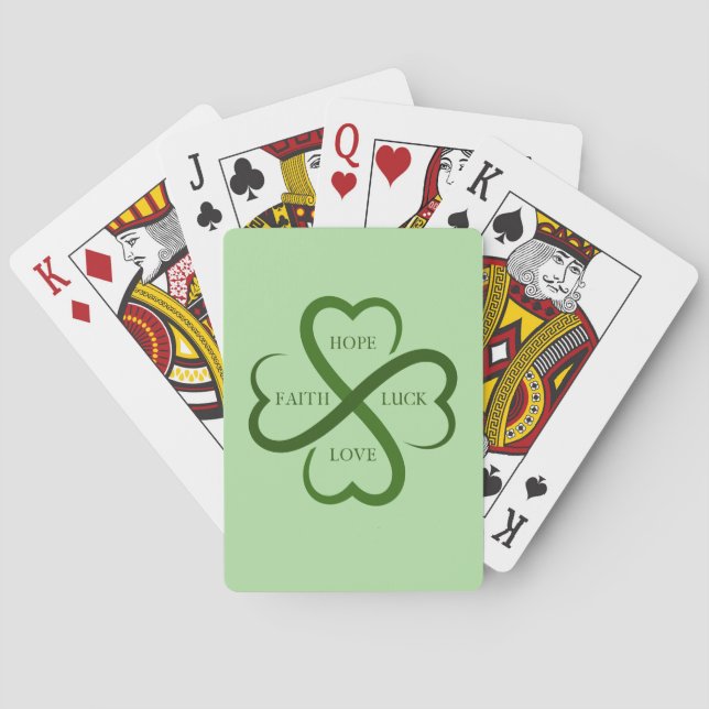 Glaube, Hoffnung, Glück, Liebe Spielkarten (Rückseite)