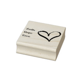 Glaube, Hoffnung, Liebe Briefmarke Gummistempel
