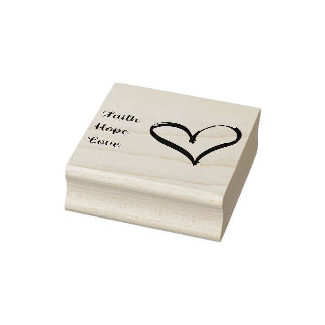 Glaube, Hoffnung, Liebe Briefmarke Gummistempel (Stempel)