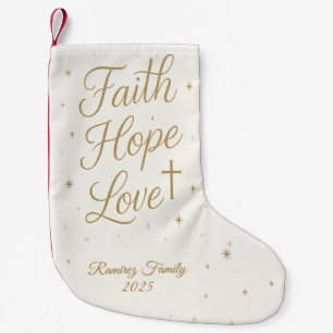 Glaube Hoffnung Liebe Christliches Weihnachtsstrum Kleiner Weihnachtsstrumpf