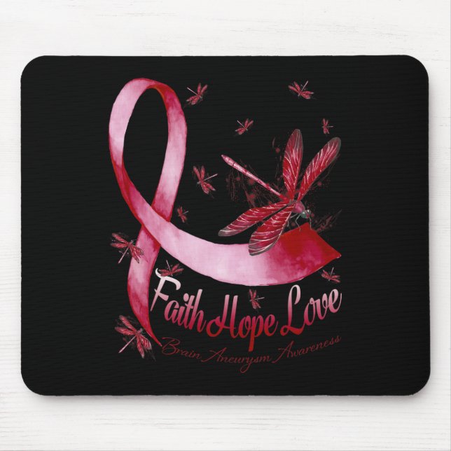 Glaube Hoffnung Liebe Hirnaneurysma-Bewusstsein Li Mousepad (Vorne)