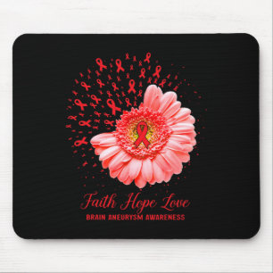 Glaube Hoffnung Liebe Hirnaneurysma-Bewusstsein Üb Mousepad