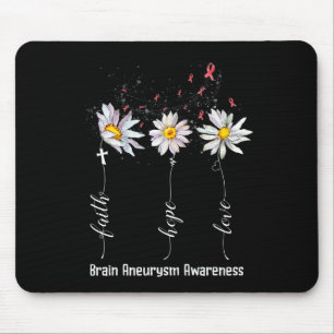 Glaube Hoffnung Liebe Hirnaneurysma-Bewusstseins-B Mousepad