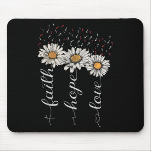 Glaube Hoffnung Liebe In Jesus Christlich Mit Sonn Mousepad