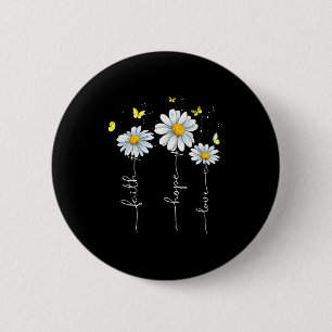 Glaube Hoffnung Liebe Jesus Christliches Kreuz Got Button