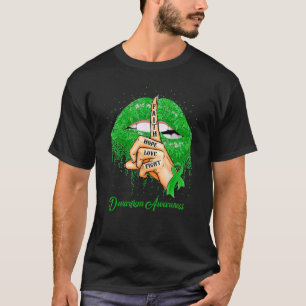 Glaube Hoffnung Liebe Kampf Grünes Band Kleinwuchs T-Shirt