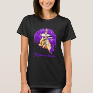 Glaube Hoffnung Liebe Kampf Lila Band Rett-Syndrom T-Shirt