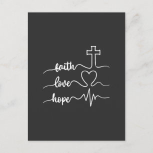 Glaube Hoffnung Liebe Postkarte