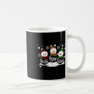 Glaube Hoffnung Liebe Schneemann Weihnachten Pyjam Kaffeetasse