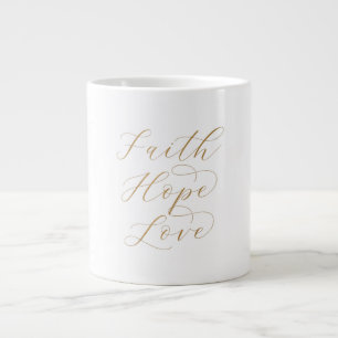 Glaube Hoffnung Liebe Spezialtasse Jumbo-Tasse