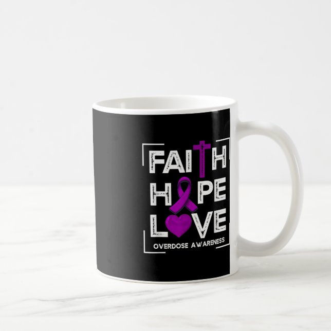 Glaube Hoffnung Liebe Überdosierung Bewusstsein Ch Kaffeetasse (Rechts)