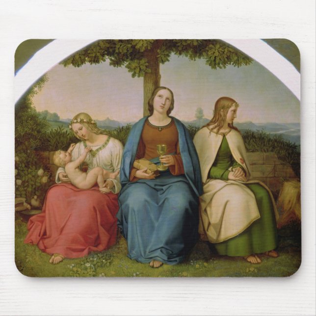 Glaube, Hoffnung und Liebe, 1819 Mousepad (Vorne)