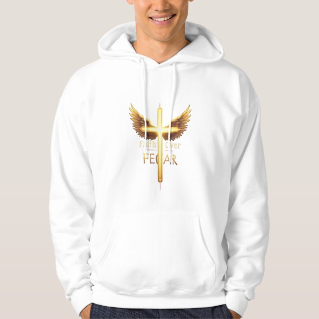"Glaube, Hoffnung und Liebe - Christliche Inspirat Hoodie (Vorderseite)