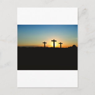 Glaube, Hoffnung und Liebe Jesus Christus Kreuz Postkarte