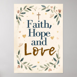 Glaube, Hoffnung und Liebe Poster