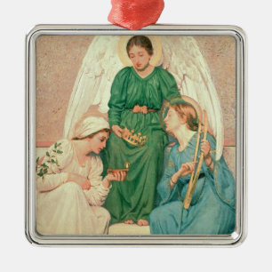 Glaube, Hoffnung und Liebe Silbernes Ornament