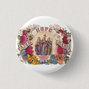 Glaube, Hoffnung und Nächstenliebe Theologische Tu Button