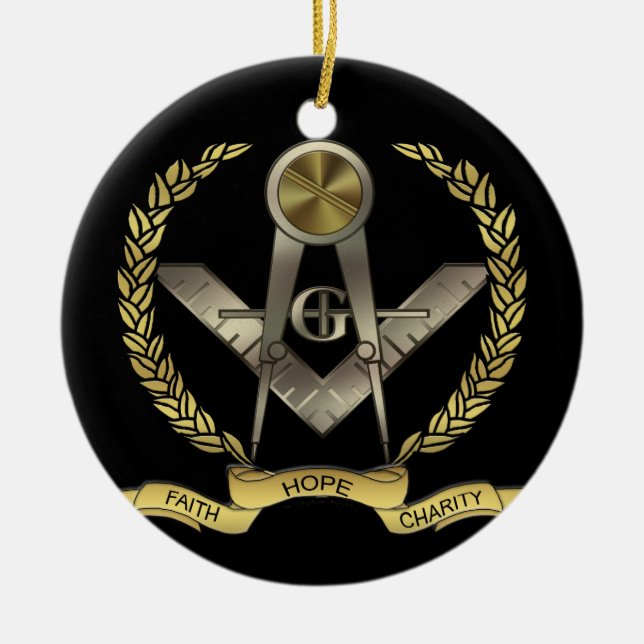 Glaube, Hoffnung, Wohltätigkeit Keramikornament (Vorne)