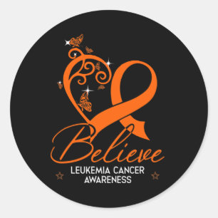 Glaube Hope Leukemia Awareness Geschenk Runder Aufkleber