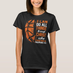 Glaube ich kann alles durch das Handgelenk christl T-Shirt