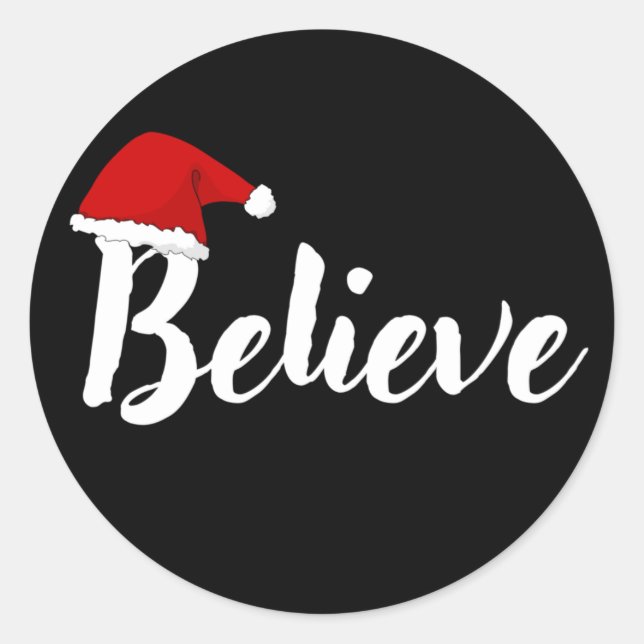 Glaube - Inspiration Weihnachtskostentwurf T-S Runder Aufkleber (Vorderseite)
