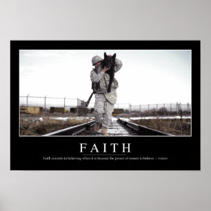 Glaube: Inspirierend Zitat Poster