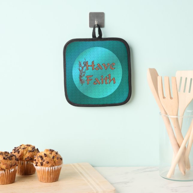 Glaube inspirierende Worte Topflappen (Insitu (Hängend))