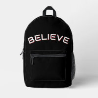 „Glaube“ Inspirierendes Zitat Schwarze Tasche