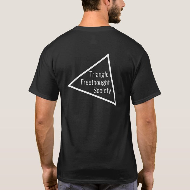 Glaube ist NICHT ein Vorzug (dunkel) T-Shirt (Rückseite)
