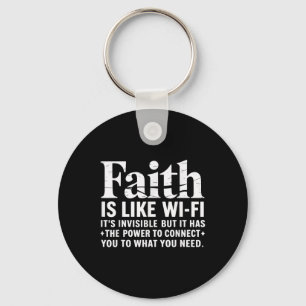 Glaube ist wie Wifi Gott, Jesus religiös christlic Schlüsselanhänger