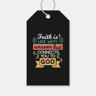 Glaube ist wie WiFi Lustiger christlicher Zitat-Ku Geschenkanhänger