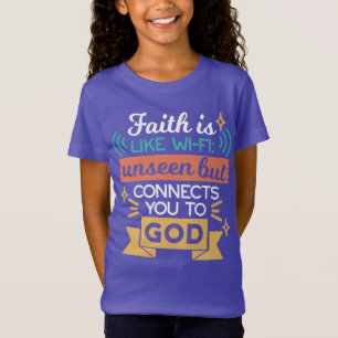 Glaube ist wie WiFi Lustiger christlicher Zitat-Ku T-Shirt